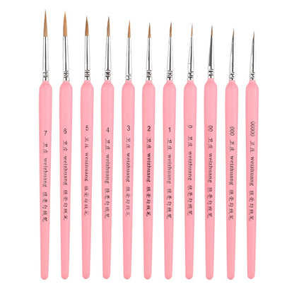 WeiZhuang Hook Line ปากกาภาพวาดมือวาดสีน้ำหมาป่า Mint Hook Line ปากกาภาพวาดจังหวะแปรงเส้นบาง, 10 PCS 00000 Dark Blue, 10 PCS 000 Dark Blue, 10 PCS 00 Dark Blue, 10 PCS 0 Dark Blue, 10 PCS 1 Dark Blue, 10 PCS 2 Dark Blue, 10 PCS 3 Dark Blue             ...