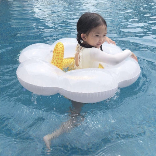 เด็ก Sun Flower แหวนที่นั่งแหวนว่ายน้ำเด็ก Inflatable Lifebuoy พร้อมหมอน, Sun Flower Seat Ring