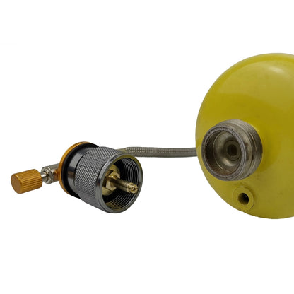 2 PCS Camping ถังแก๊สโพรเพนอะแดปเตอร์เตากลางแจ้ง Converter เตากลางแจ้งอุปกรณ์เชื่อมต่อ US อินเทอร์เฟซมาตรฐาน