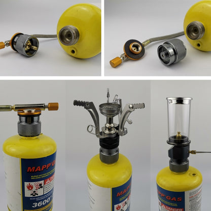 2 PCS Camping ถังแก๊สโพรเพนอะแดปเตอร์เตากลางแจ้ง Converter เตากลางแจ้งอุปกรณ์เชื่อมต่อ US อินเทอร์เฟซมาตรฐาน