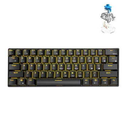 RK61 61 คีย์บลูทู ธ / ไร้สายโหมดคู่แท็บเล็ตคีย์บอร์ดเกมมือถือคีย์บอร์ดความยาวสายเคเบิล: 1.5 ม., Tea Shaft, Green Shaft, Red Shaft