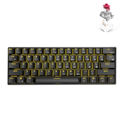 RK61 61 คีย์บลูทู ธ / ไร้สายโหมดคู่แท็บเล็ตคีย์บอร์ดเกมมือถือคีย์บอร์ดความยาวสายเคเบิล: 1.5 ม., Tea Shaft, Green Shaft, Red Shaft