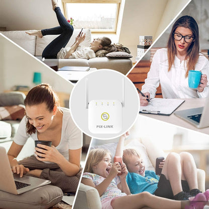 PIX-LINK WR22 300Mbps Wifi ขยายสัญญาณไร้สาย Enhancement Extender, EU Plug, US Plug, UK Plug, AU Plug