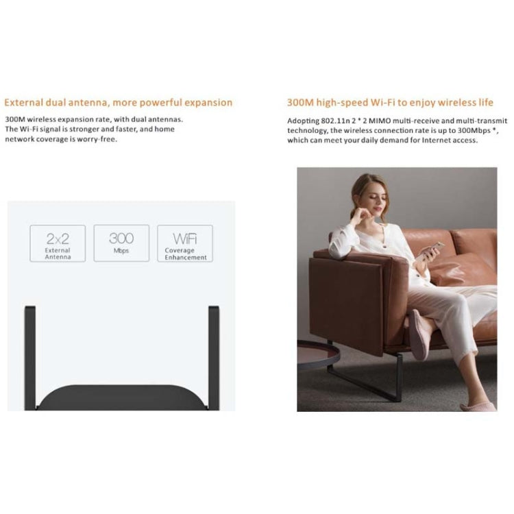 PIX-LINK WR22 300Mbps Wifi ขยายสัญญาณไร้สาย Enhancement Extender, EU Plug, US Plug, UK Plug, AU Plug