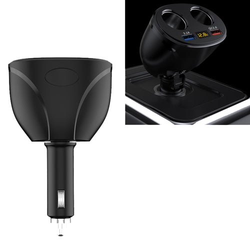 ที่ชาร์จในรถยนต์ที่จุดบุหรี่ Dual USB QC 3.0 Dual Fast Charging 6A Car Charger, WMY-C113
