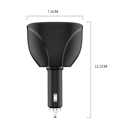 ที่ชาร์จในรถยนต์ที่จุดบุหรี่ Dual USB QC 3.0 Dual Fast Charging 6A Car Charger, WMY-C113