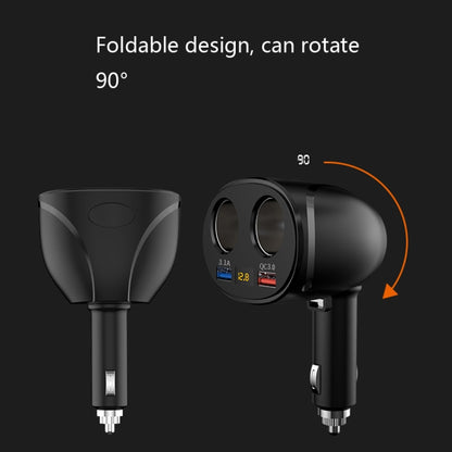 ที่ชาร์จในรถยนต์ที่จุดบุหรี่ Dual USB QC 3.0 Dual Fast Charging 6A Car Charger, WMY-C113