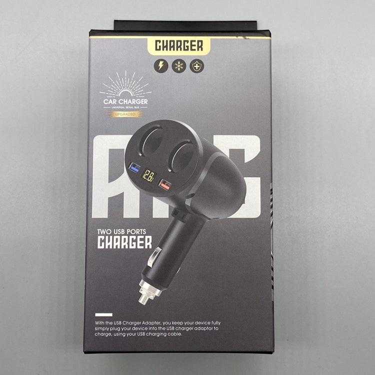 ที่ชาร์จในรถยนต์ที่จุดบุหรี่ Dual USB QC 3.0 Dual Fast Charging 6A Car Charger, WMY-C113