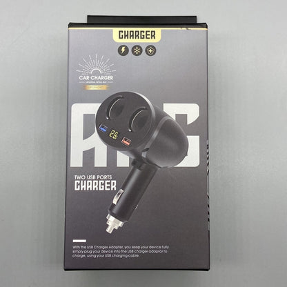 ที่ชาร์จในรถยนต์ที่จุดบุหรี่ Dual USB QC 3.0 Dual Fast Charging 6A Car Charger, WMY-C113