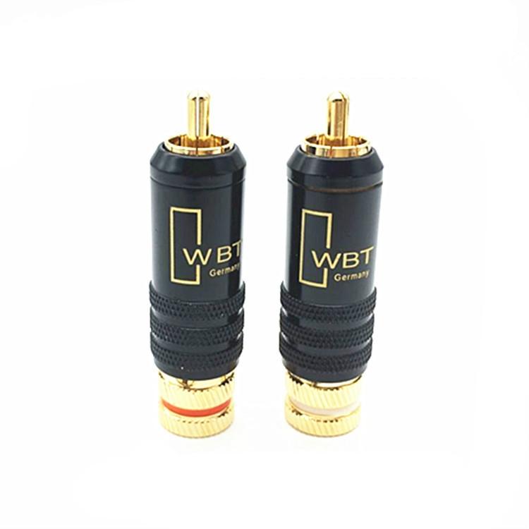 3 ชิ้น WBT-0144 ปลั๊ก RCA Lotus ปลั๊กเสียงและวิดีโอ AV