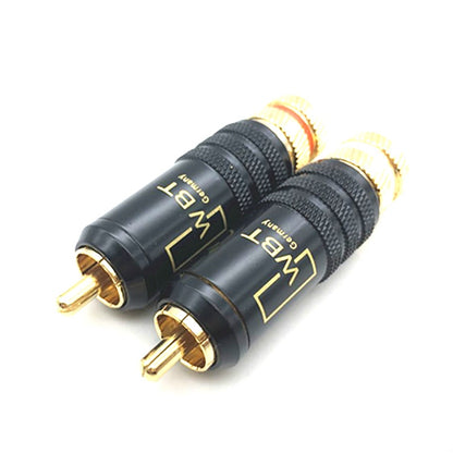 3 ชิ้น WBT-0144 ปลั๊ก RCA Lotus ปลั๊กเสียงและวิดีโอ AV