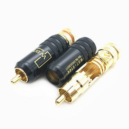 3 ชิ้น WBT-0144 ปลั๊ก RCA Lotus ปลั๊กเสียงและวิดีโอ AV