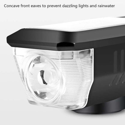 จักรยานพลังงานแสงอาทิตย์ไฟหน้า Horn Light Night ขี่ USB ชาร์จไฟหน้าจักรยาน Glare ไฟฉายอุปกรณ์, Red, Green, Blue, Orange