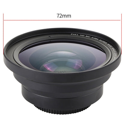 เลนส์มุมกว้าง 72 มม. 2 ใน 1 0.39X + เลนส์มาโคร, 72mm