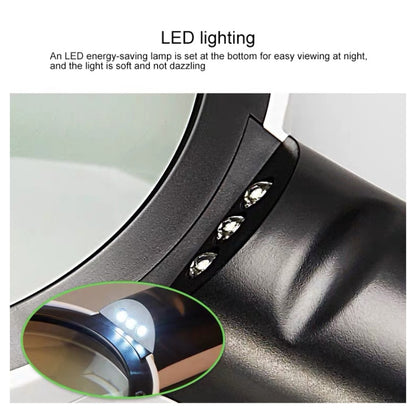 เลนส์ความละเอียดสูงแบบใช้มือถือพร้อมการอ่านและบำรุงรักษาไฟ LED แว่นขยายสำหรับผู้สูงอายุ, 95mm 10 Times, 110mm 30 Times Double Lens