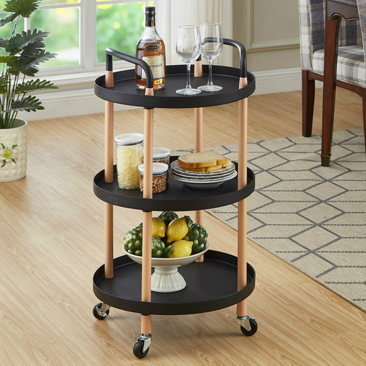 Luxury Movable รถเข็น Simple ห้องครัวห้องนั่งเล่นเก็บชุดชา Rack, Three Layers, Two Layers