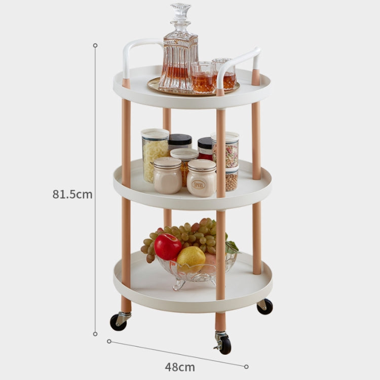 Luxury Movable รถเข็น Simple ห้องครัวห้องนั่งเล่นเก็บชุดชา Rack, Three Layers, Two Layers