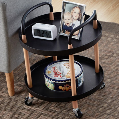 Luxury Movable รถเข็น Simple ห้องครัวห้องนั่งเล่นเก็บชุดชา Rack, Three Layers, Two Layers