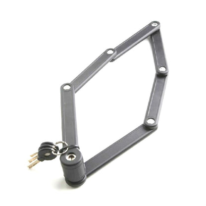 Tonyon Universal Anti-hydraulic กรรไกรจักรยาน ล็อค ล็อคจักรยานเสือภูเขาแบบพับได้สี่ส่วน, Tonyon Folding Mountain Bike Lock(Black)