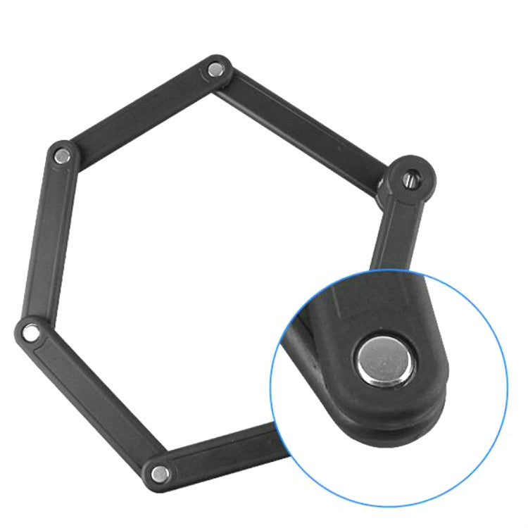 Tonyon Universal Anti-hydraulic กรรไกรจักรยาน ล็อค ล็อคจักรยานเสือภูเขาแบบพับได้สี่ส่วน, Tonyon Folding Mountain Bike Lock(Black)