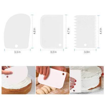 เค้กชุดจานเสียงตกแต่งตารางตกแต่งปากซิลิโคนกระเป๋าเบเกอรี่ DIY, 6 PCS/Set, 12 PCS/Set, 60 PCS/Set