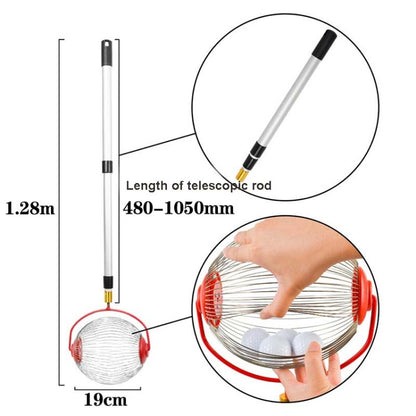 เครื่องมือทำสวน Nut Collector ผลไม้ Picker Picking Walnut Picking Chestnut Picker, Telescopic Rod+Small Scroll Wheel, Telescopic Rod+Big Scroll Wheel