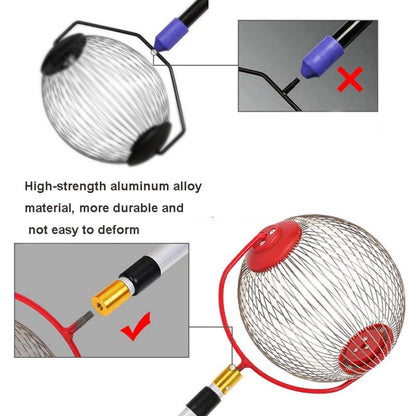 เครื่องมือทำสวน Nut Collector ผลไม้ Picker Picking Walnut Picking Chestnut Picker, Telescopic Rod+Small Scroll Wheel, Telescopic Rod+Big Scroll Wheel