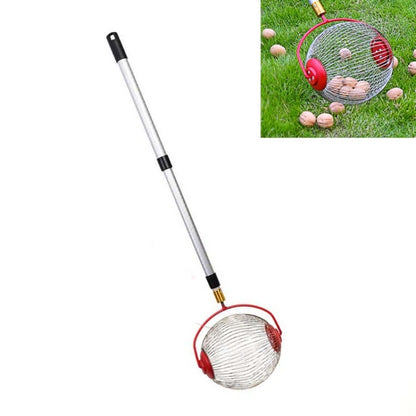 เครื่องมือทำสวน Nut Collector ผลไม้ Picker Picking Walnut Picking Chestnut Picker, Telescopic Rod+Small Scroll Wheel, Telescopic Rod+Big Scroll Wheel
