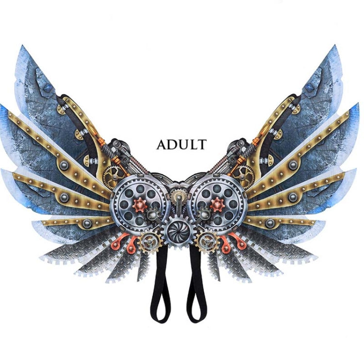 ฮาโลวีน Carnival แต่งตัวเด็กผู้ใหญ่ Mechanical Punk ตกแต่งปีก, Adult, Child