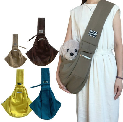 สัตว์เลี้ยง Outing Carrier กระเป๋าผ้าฝ้าย Messenger กระเป๋าสะพาย, Yellow, Blue, Khaki, Black, Gray, Dark blue