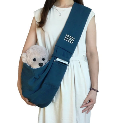 สัตว์เลี้ยง Outing Carrier กระเป๋าผ้าฝ้าย Messenger กระเป๋าสะพาย, Yellow, Blue, Khaki, Black, Gray, Dark blue
