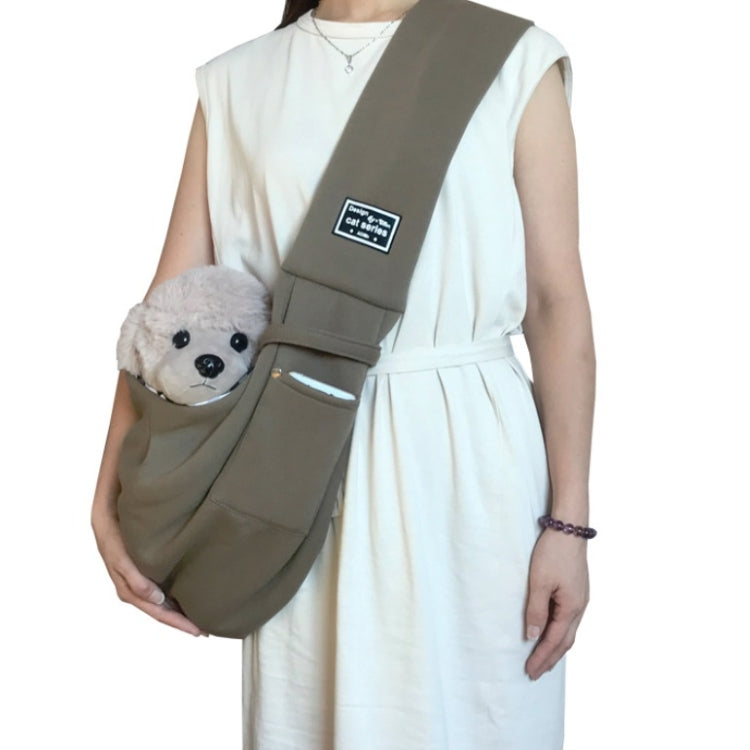 สัตว์เลี้ยง Outing Carrier กระเป๋าผ้าฝ้าย Messenger กระเป๋าสะพาย, Yellow, Blue, Khaki, Black, Gray, Dark blue