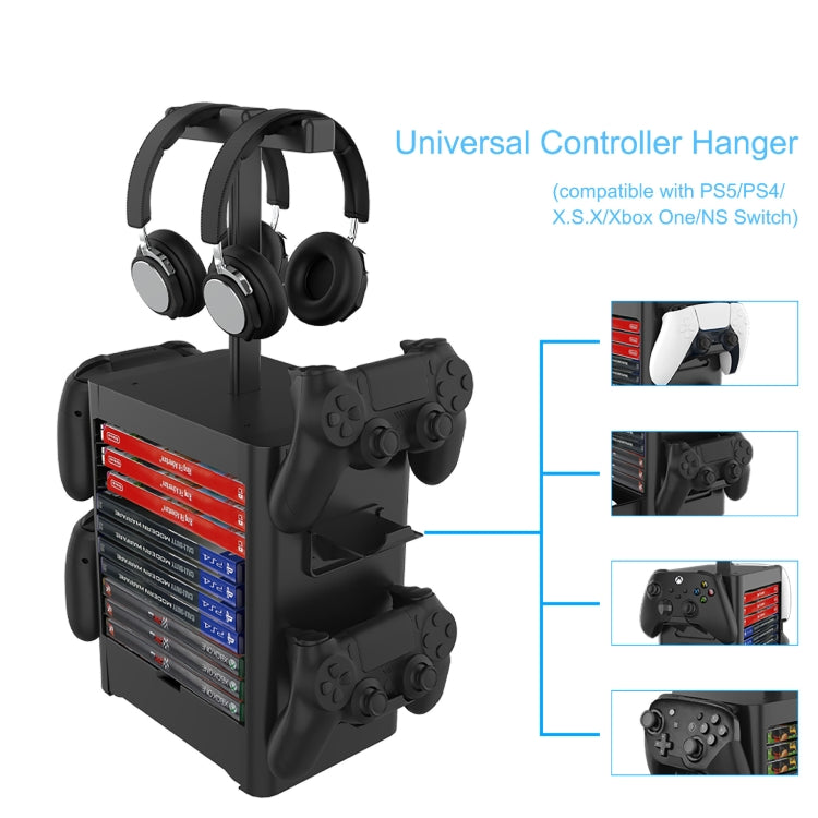 เกมชั้นเก็บแผ่นดิสก์ชั้นเก็บหูฟังสำหรับ PS5 / Xsx, For PS5 / Xsx