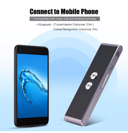 T8 Pocket Language Translator เสียง 30 ภาษา Two Way Real Time Intercom แบบพกพา Translator สำหรับการเรียนรู้ส่วนบุคคลการเดินทาง