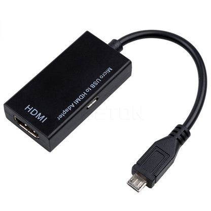 Micro USB To HDMI หญิงสายเคเบิลอะแดปเตอร์ 1080P HD สำหรับอุปกรณ์ MHL HDTV อะแดปเตอร์สำหรับ Samsung Galaxy HUAWE