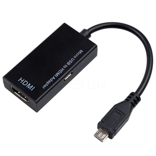 Micro USB To HDMI หญิงสายเคเบิลอะแดปเตอร์ 1080P HD สำหรับอุปกรณ์ MHL HDTV อะแดปเตอร์สำหรับ Samsung Galaxy HUAWE