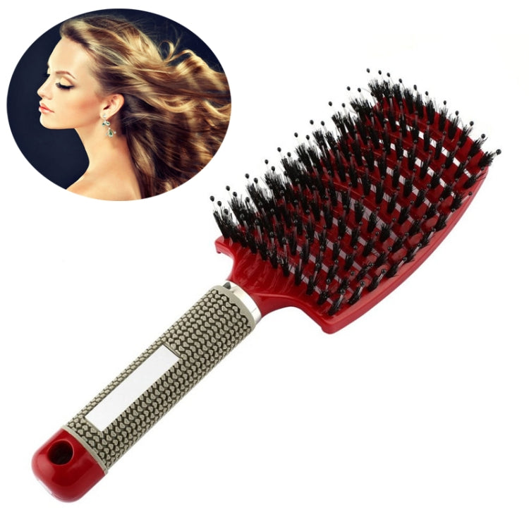 นวดผมหนังศีรษะหวี Hairbrush Bristle ไนลอนผู้หญิง CURLY Detangle แปรงผมสำหรับร้านทำผม Hairdressing เครื่องมือจัดแต่งทรงผม