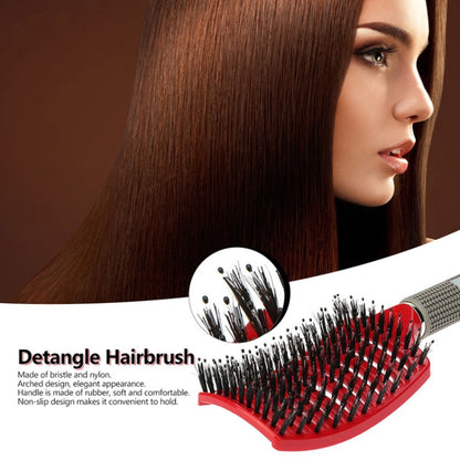 นวดผมหนังศีรษะหวี Hairbrush Bristle ไนลอนผู้หญิง CURLY Detangle แปรงผมสำหรับร้านทำผม Hairdressing เครื่องมือจัดแต่งทรงผม