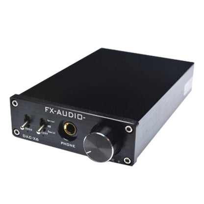 FX-AUDIO DAC-X6 ไข้ไฮไฟไฟเบอร์โคแอกเชียล USB แอมป์เสียงดิจิตอลถอดรหัส DAC 24BIT/192