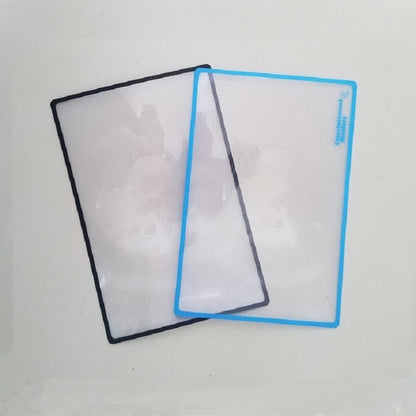 การ์ดสลิมอ่าน 3x แว่นขยายแว่นขยายนามบัตร, 120×180mm