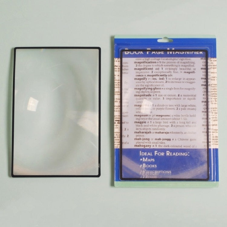 การ์ดสลิมอ่าน 3x แว่นขยายแว่นขยายนามบัตร, 120×180mm