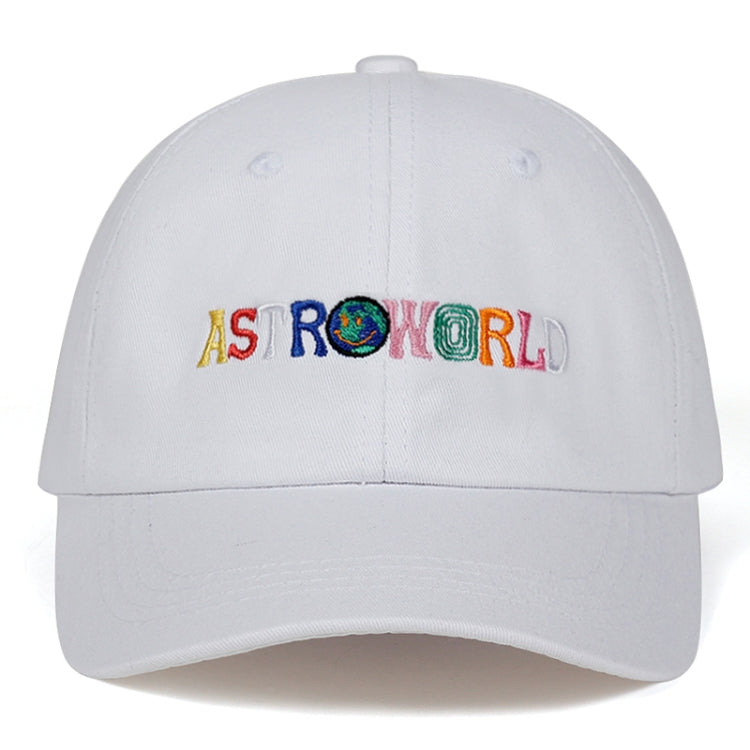 ASTROWORLD หมวกพ่อผ้าฝ้าย 100% คุณภาพสูงเย็บปักถักร้อยเบสบอลหมวก Unisex Travis Scott