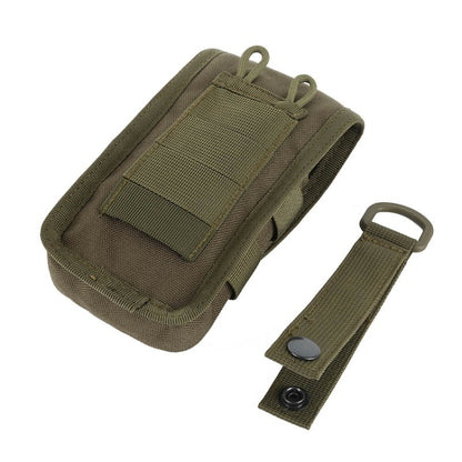 2 PCS Multifunctional Molle System กระเป๋าคาดเอวกระเป๋าวิ่งกลางแจ้งสำหรับโทรศัพท์มือถือที่มีขนาดต่ำกว่า 5.5 นิ้ว, 2 PCS