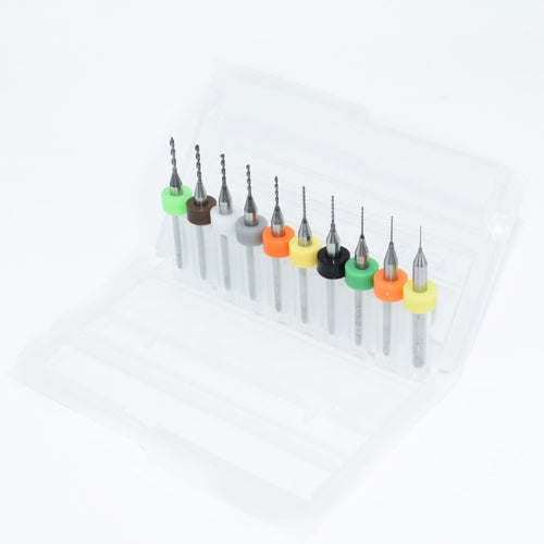 10 ชิ้น 0.3 มิลลิเมตรถึง 1.2 มิลลิเมตร PCB mini เจาะบิตทังสเตนคาร์ไบด์สำหรับแผงวงจรพิมพ์ cnc เจาะ Bits เครื่อง, 0.3-1.2mm