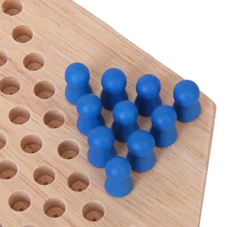 ชุดเกมหมากฮอสปริศนาเด็กไม้หกเหลี่ยมแบบดั้งเดิม, Hexagon Puzzle Checkers