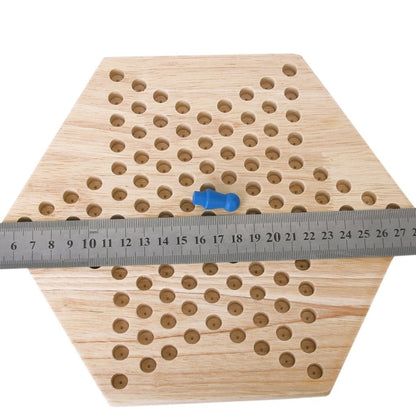 ชุดเกมหมากฮอสปริศนาเด็กไม้หกเหลี่ยมแบบดั้งเดิม, Hexagon Puzzle Checkers