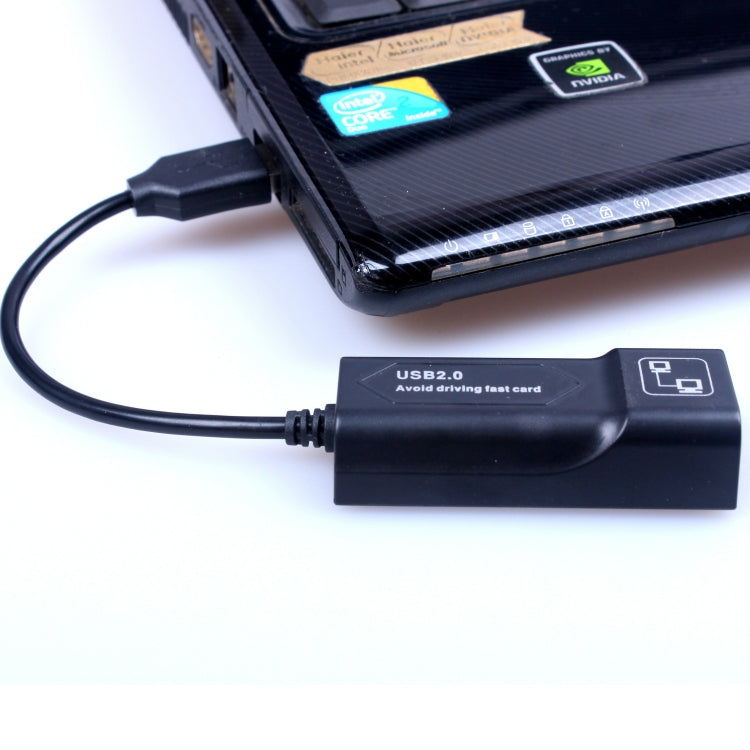 USB to RJ45 10/100 Mbps อะแดปเตอร์อีเทอร์เน็ต USB การ์ดเครือข่าย, USB 2.0 100Mbps