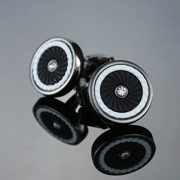 1 คู่ผู้ชายเหล็กแกะสลักเลเซอร์ Cuff Links สำหรับงานแต่งงานแฟชั่นชายเสื้อ Cufflinks