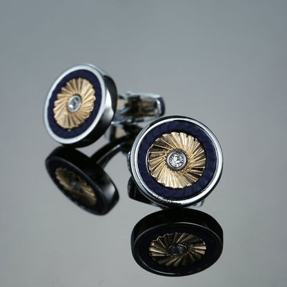 1 คู่ผู้ชายเหล็กแกะสลักเลเซอร์ Cuff Links สำหรับงานแต่งงานแฟชั่นชายเสื้อ Cufflinks