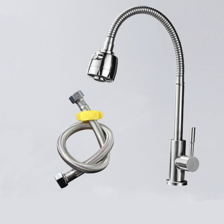ก๊อกน้ำห้องครัว Anti-Splash HEAD อ่างล้างหน้าอ่างล้างจาน Universal Rotatable Faucet Full Copper Joint, Cold Water, Cold Water+50 cm Tube, Cold Water+60 cm Tube, Cold Water+80 cm Tube, Hot & Cold Water, Hot & Cold Water+60 cm Tube, 304 Cold Water       ...